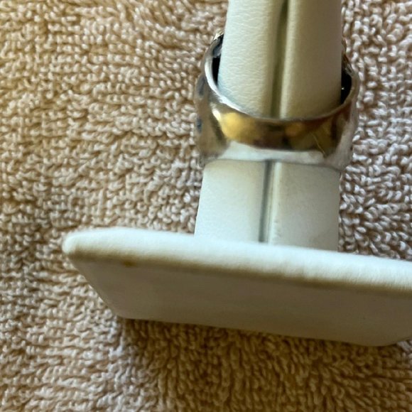 Dian Malouf Silver and Gold Dome Ring - Picture 3 of 7